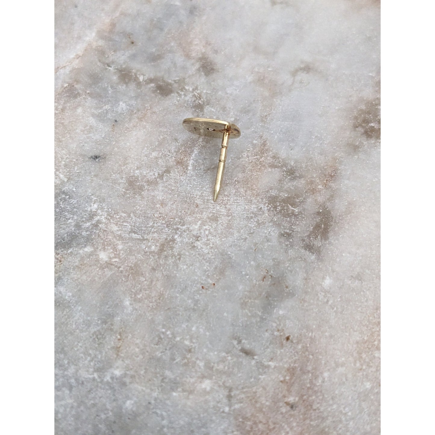 Vintage Unmarked 14k Yellow Gold Diamond Starburst Pin NO PUSHBACK
