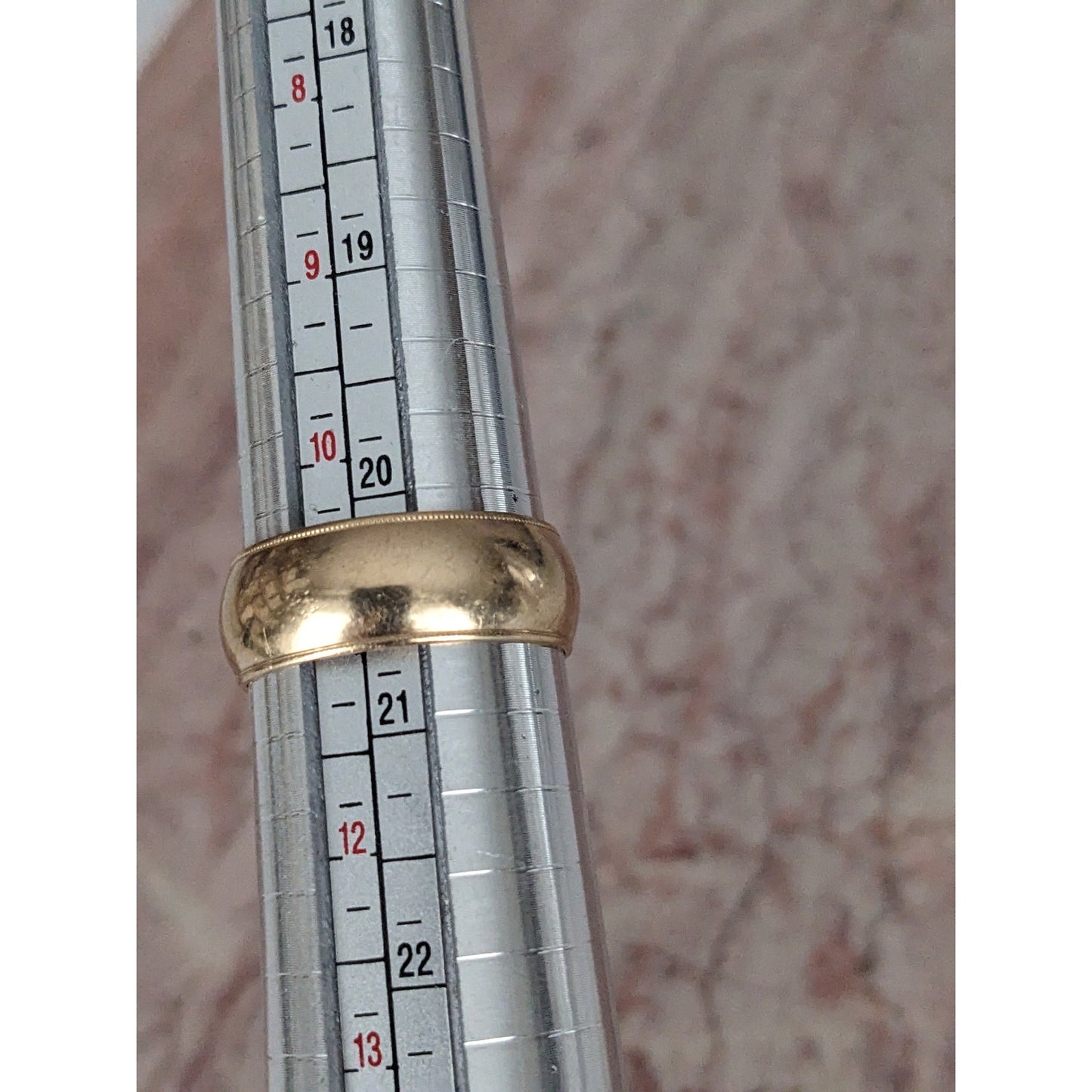 Vintage 14k Yellow Gold Classic Cigar Simple Band Ring Size 11