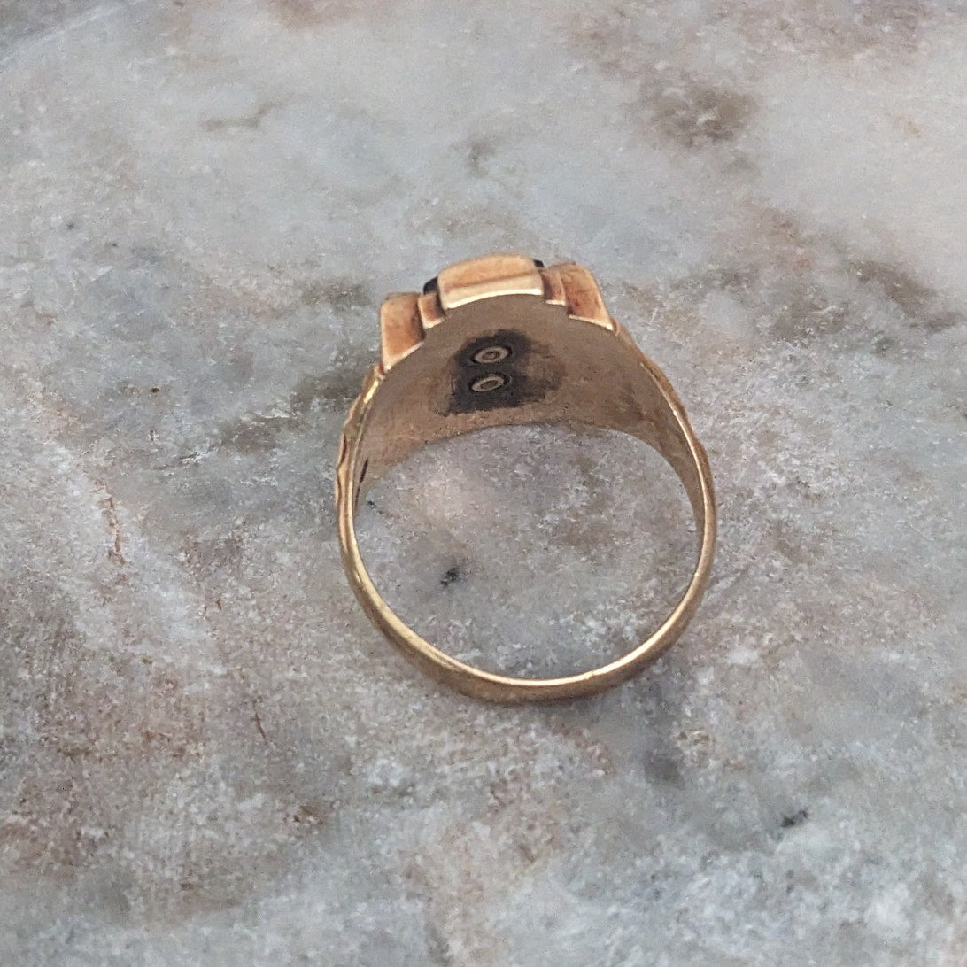 Vintage 10k Yellow Gold 1963 St Joseph Class Ring Size 9.25