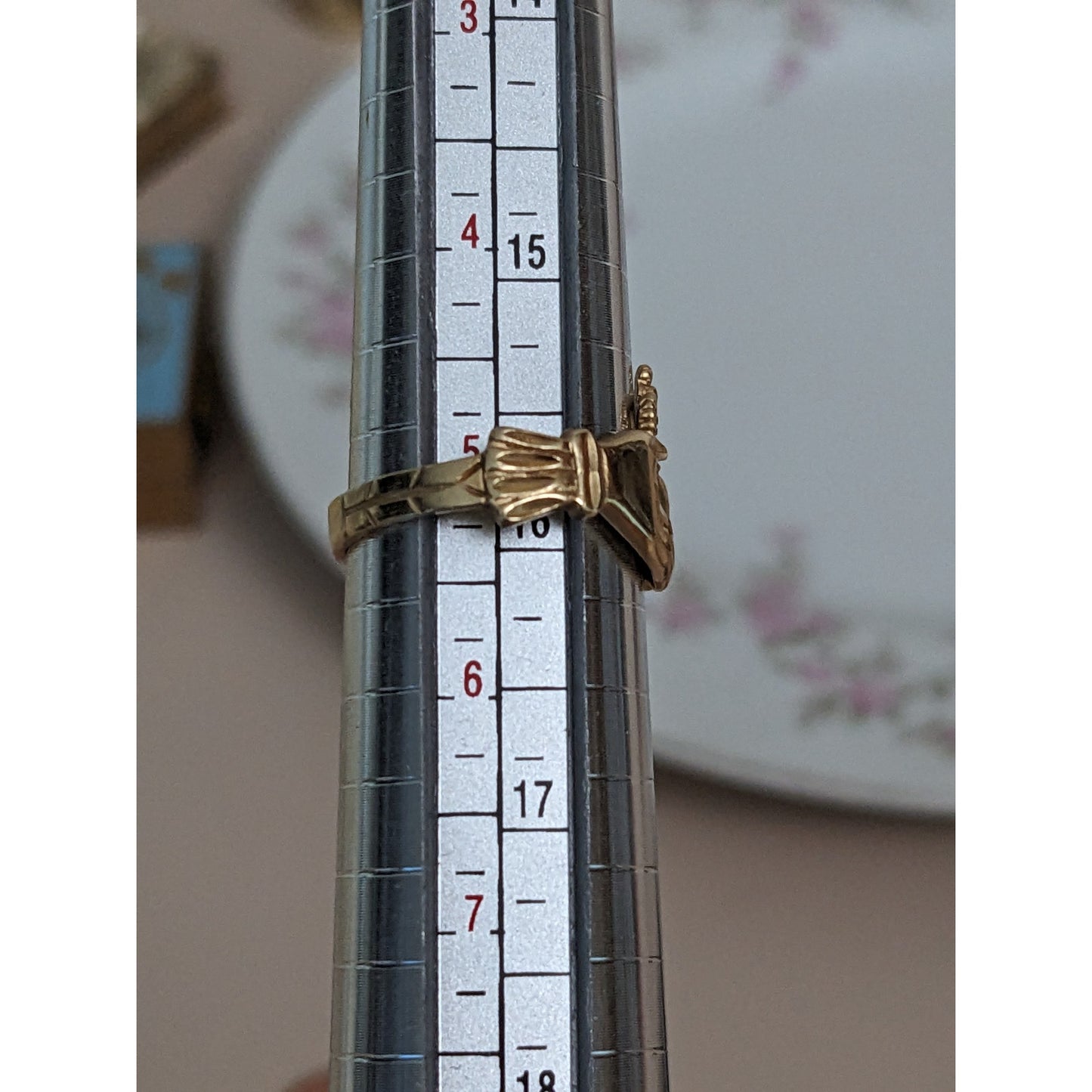 Vintage 14k Michael Anthony Claddagh Friendship Ring Size 5