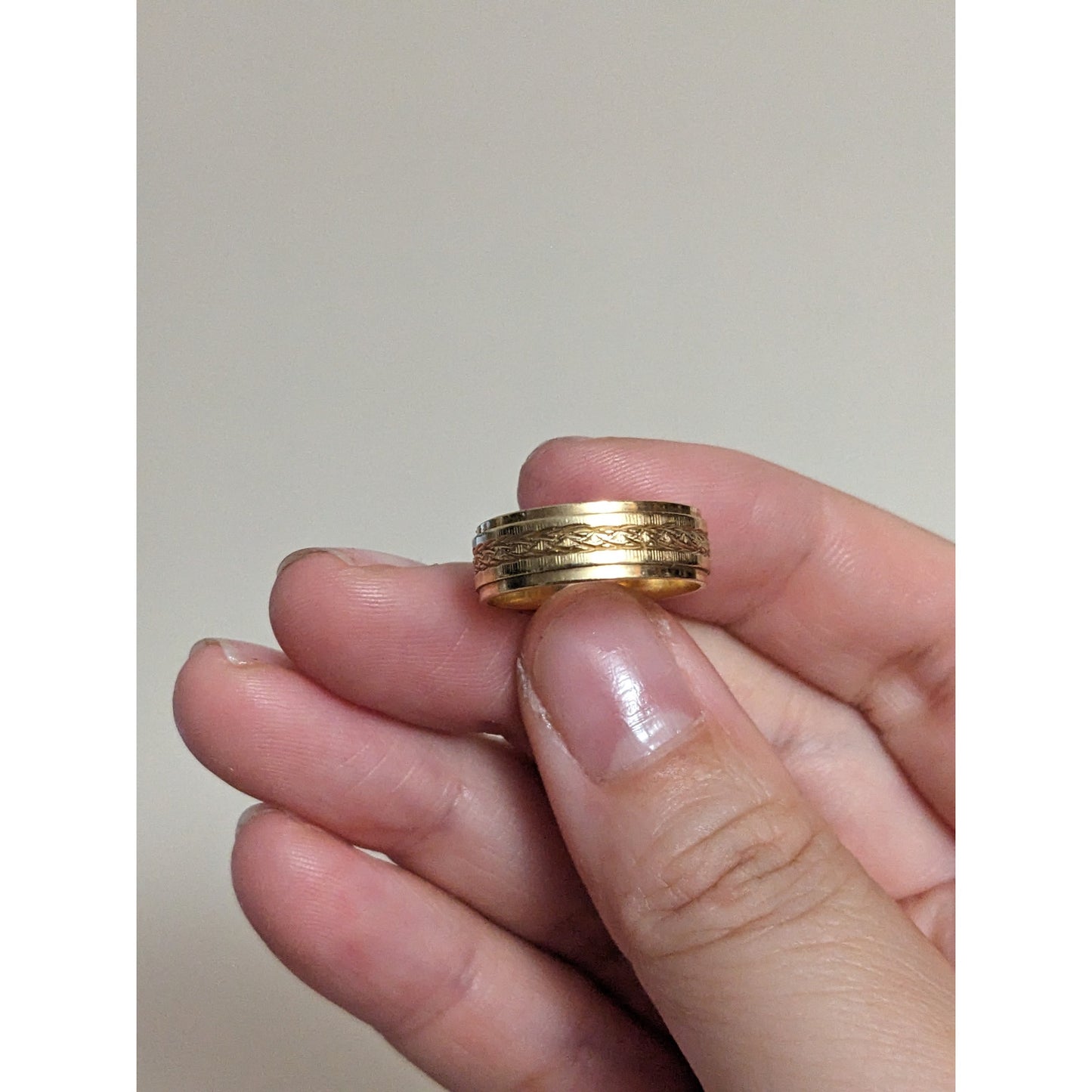 Vintage 14k Yellow Gold Wedding Band Ring Size 6 3.36g