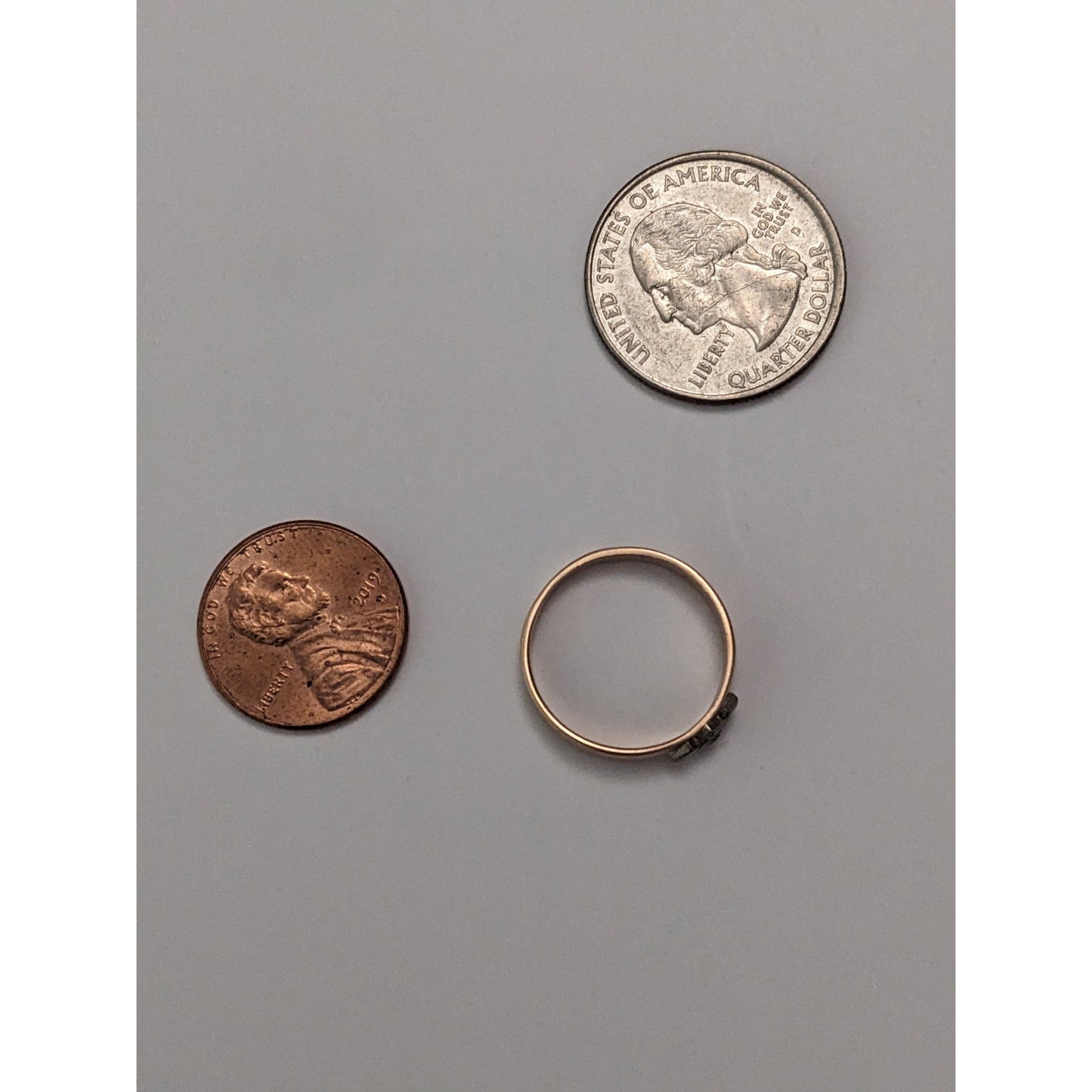 Vintage 1990s 14k Gold Deco Retro Inspired Simple Band Ring Size 6.75