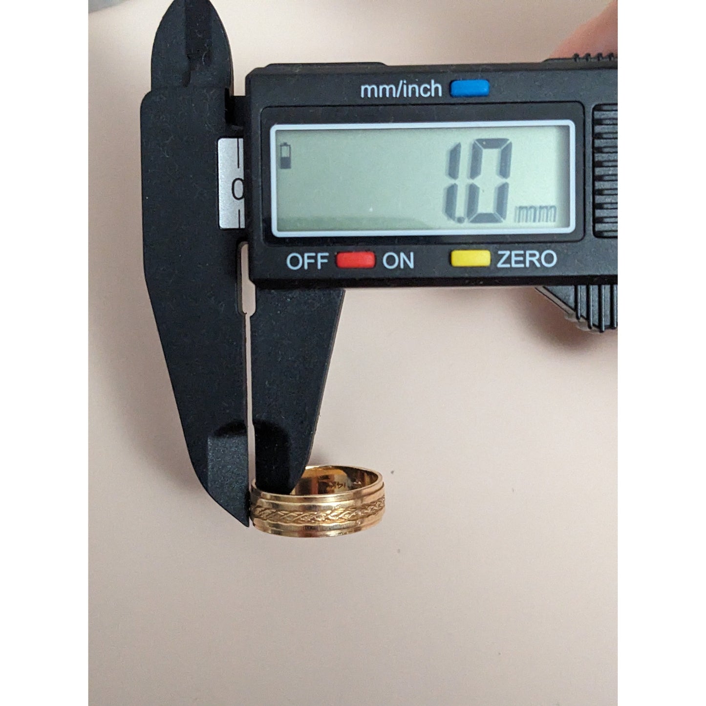 Vintage 14k Yellow Gold Wedding Band Ring Size 6 3.36g